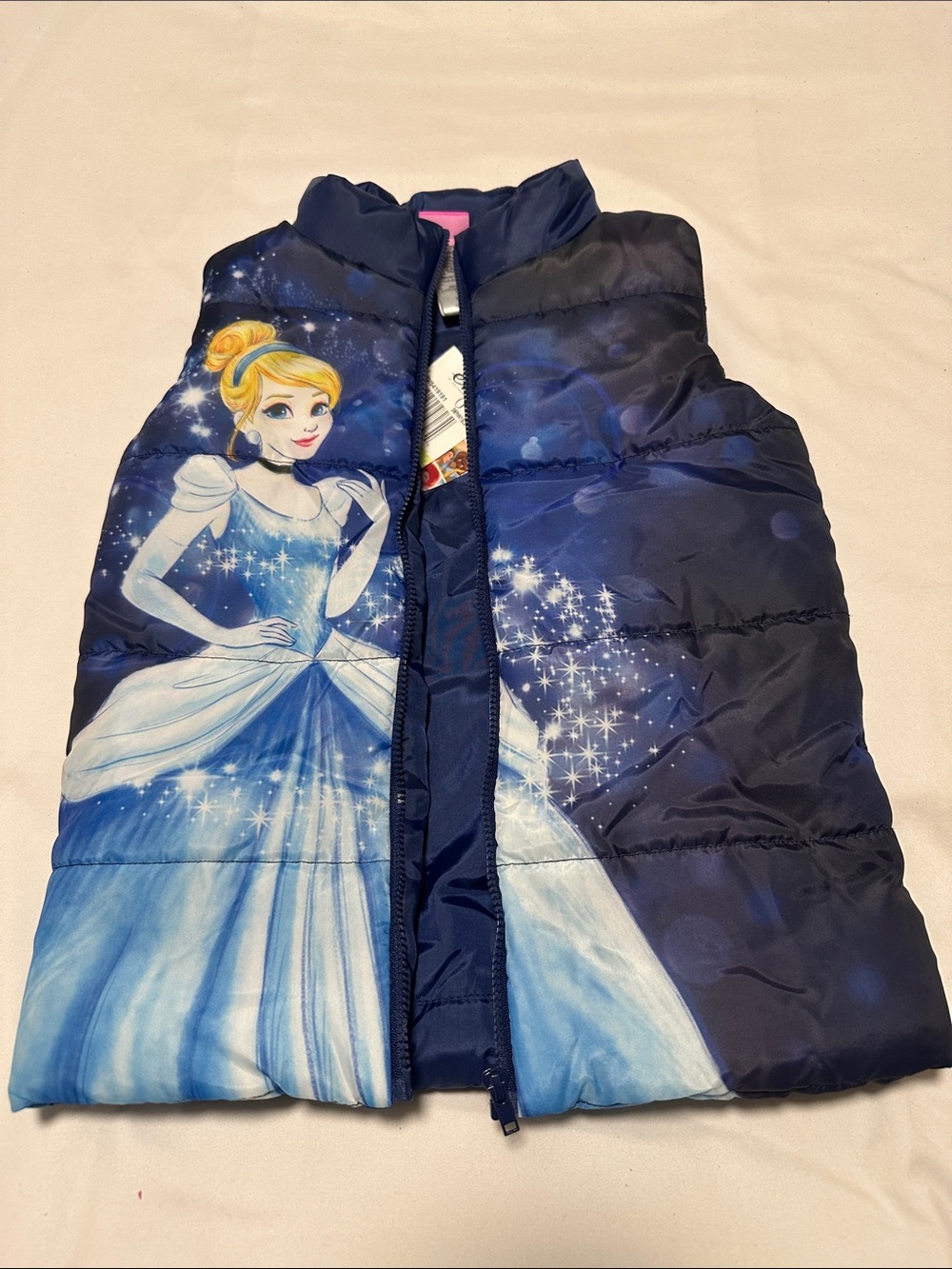 Disney Princess Puffer Vest. Winter Disney, Alaskan Disney cruise essential. - Picture 3 of 3